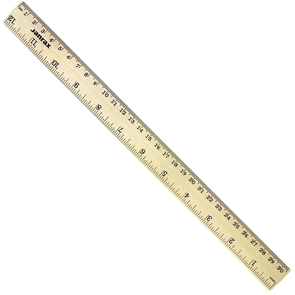 30cm Wooden Ruler by Janrax