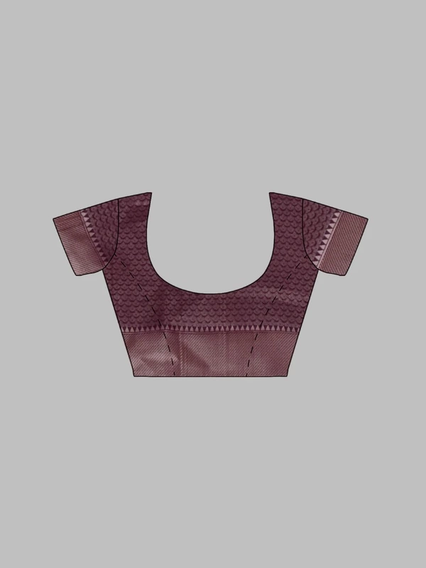 Women's Silk Deep V Cut Neck Embroidery Work with Handwork Sleeveless Readymade Blouse
