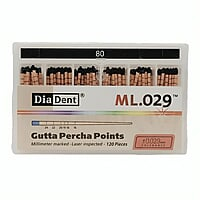 DiaDent Gutta Percha Points 2% – ISO Standard Root Canal Points