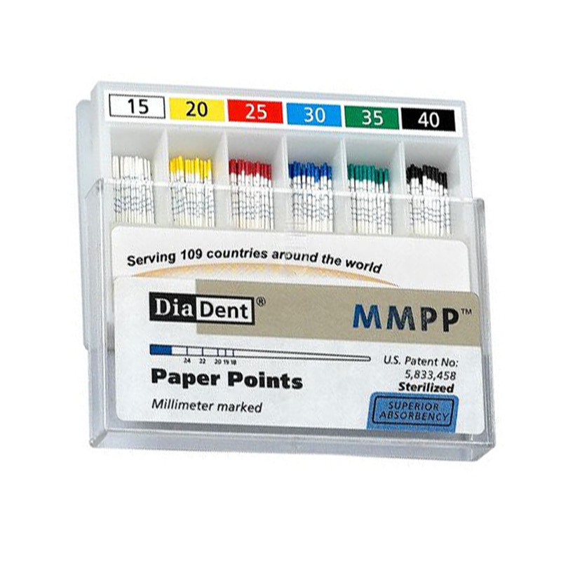 Diadent Paper Points Millimeter Marked 2% Endodontic Paper Points