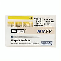 Diadent Paper Points -2% #15 Pack of 120 Root Canal Paper Points
