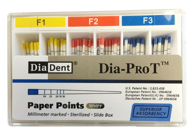 Diadent Pro T Paper Points F4 Pack of 100 Endodontic Paper Points