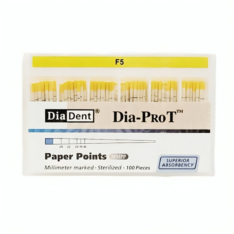Diadent Pro T Paper Points Pack of 100 Endodontic Paper Points