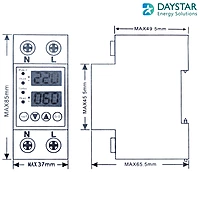 63A 230V Digital Energy Meter  Weather-Proof Mount