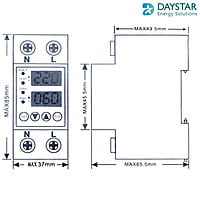 63A 230V Digital Energy Meter Weather-Proof Mount