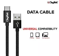 Digitek Charge & Data USB Cable ,1 Metre, Black (DC 1M MU NB BKL )