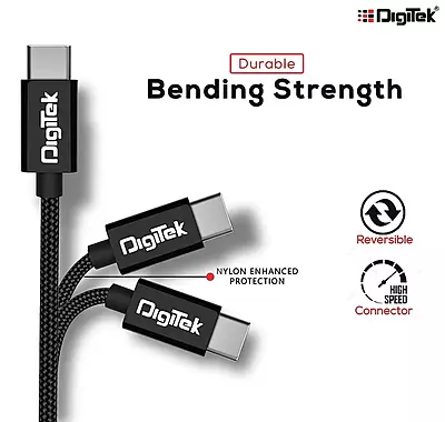 Digitek Charge Type C USB Cable (DC 1M C NBBLK) Digitek Charge Type C USB Cable (DC 1M C NBBLK)