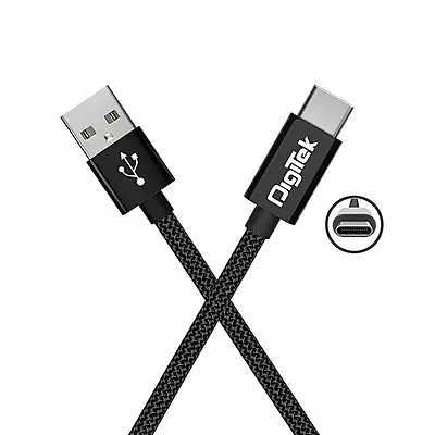Digitek Charge & Data USB Cable ,1 Metre, Black (DC 1M MU NB BKL )