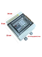 Havells WaterShield IP66 DCDB (1 in 1 out) with Inbuilt 2 nos 25A Fuse for +ve & -ve , DC SPD 600Vdc T2