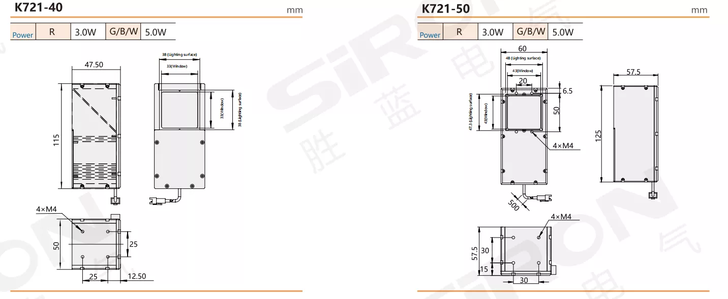 SiRON K721 Series Parallel Coaxial Light Source