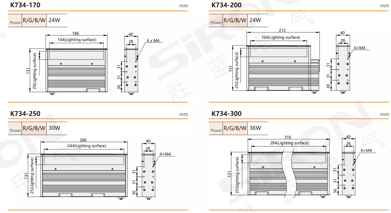 SiRON K734 Series Line Scan Coaxial Light Source
