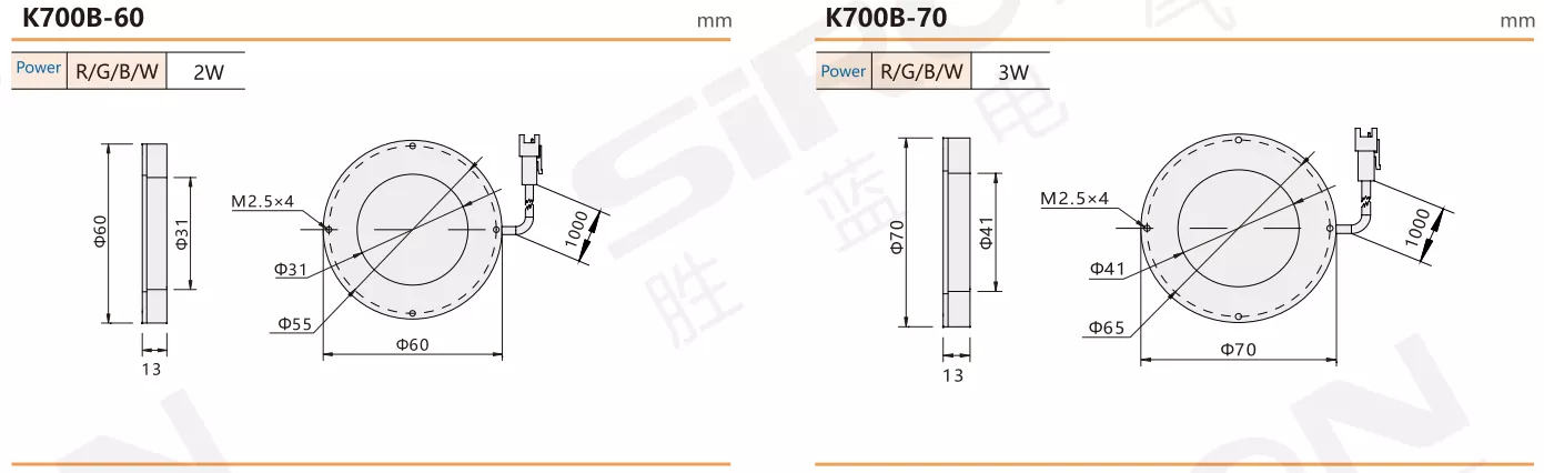 SiRON K700B Series Ring Light
