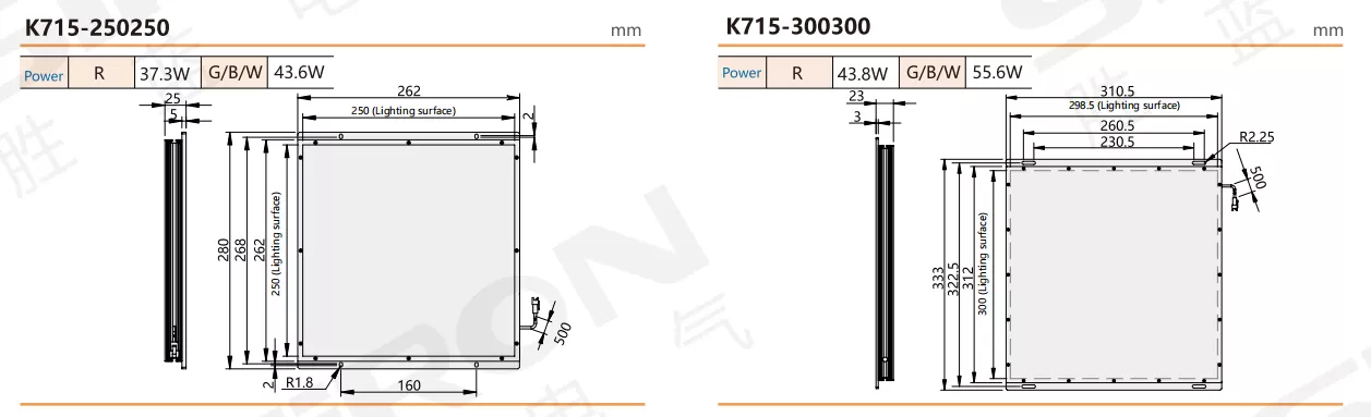 SiRON K715 Series Parallel Back Light