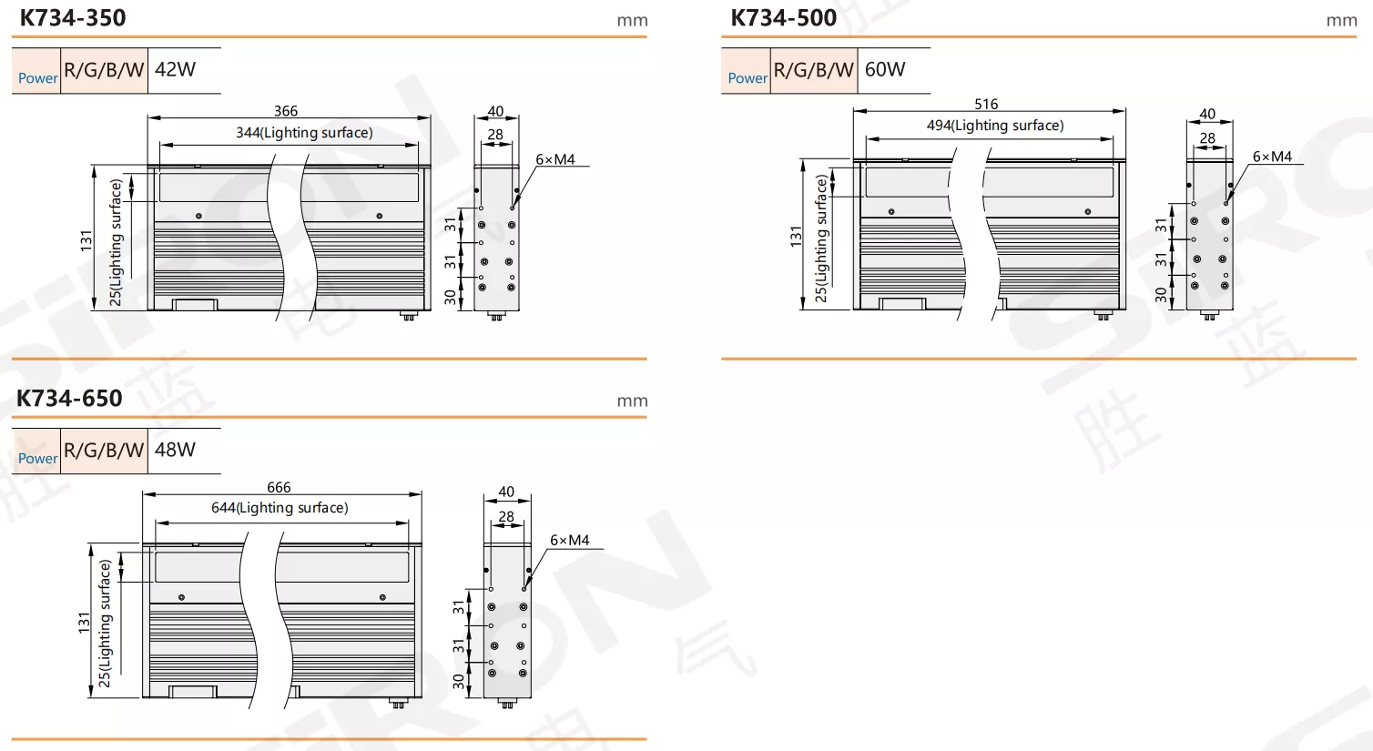 SiRON K734 Series Line Scan Coaxial Light Source