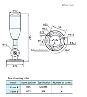 SiRON D020-1 Series LED Signal Lamp Highlight Light Beads