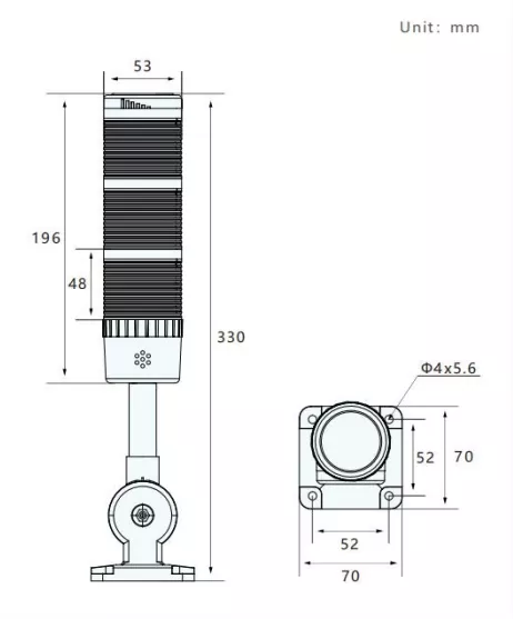 SiRON D017 Series LED Signal Lamp Highlight Light Beads