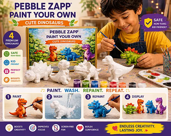 Reusable Dinosaurs| DIY Painting Kit โ Set of 4