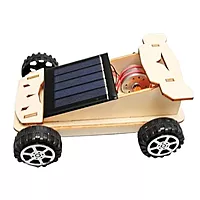 Wooden DIY Solar Panel Car Learning Toy Science Kit