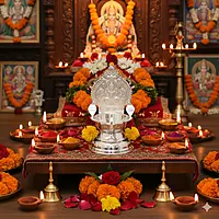 Silver Kamakshi Diya