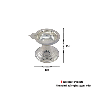 Traditional Silver Diya Sets