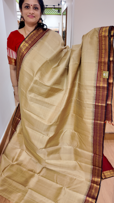 JNN - Beige micro checks araku bdr