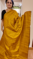 NK Semi Tussar Dotted Mustard- T