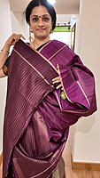 NK Semi Tussar Dotted Jamun- T