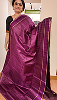 NK Semi Tussar Dotted Jamun- T