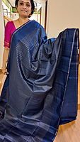 NK Semi zari checks Blue- T