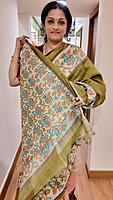 SF Semi Kota Kalamkari Olive Green- T