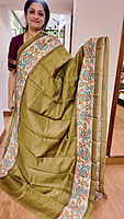 SF Semi Kota Kalamkari Olive Green- T