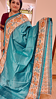SF Semi Kota Kalamkari Border Teal- T