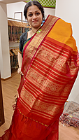 Pure SC korvai 2 side Yellow Red