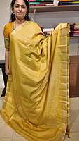 NK Semi Tussar Butti Pastel Yellow- K