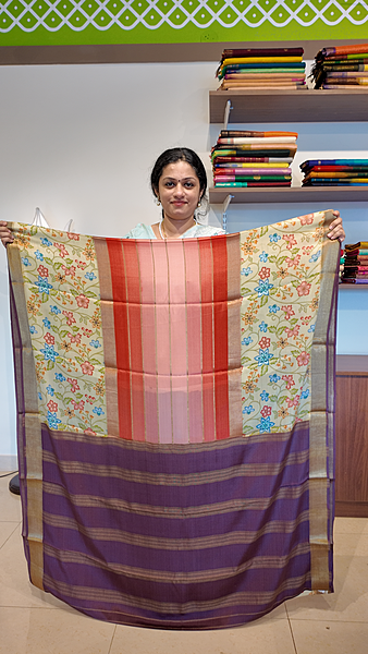 Mysore Silk center lines 110 GSM