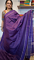 NK Semi Tussar zari work Purple- T