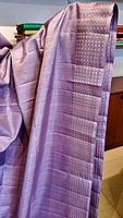 NK Semi Tussar dotted border Lilac - T