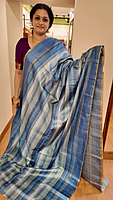 NK Semi Tussar Gradient Blue- K