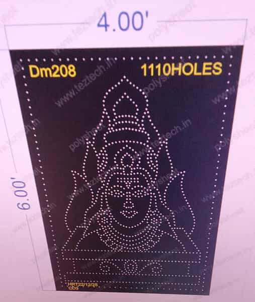 DM208 DEVI MATA 6X4FEET 1110 HOLES