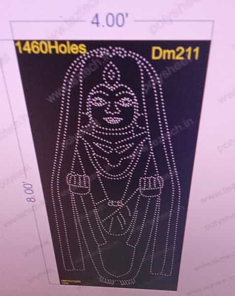 DM211 DEVI MATA 8X4 FEET 1460 HOLES