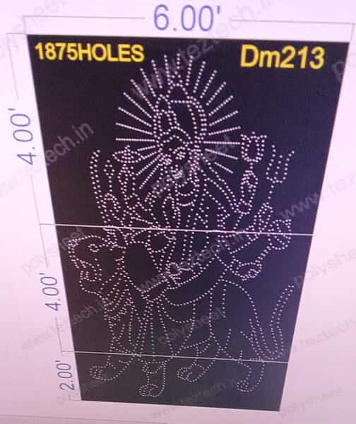 DM213 DEVI MATA 10X6 FEET 1875 HOLES (3 PARTS)