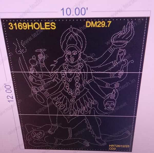 DM29.7 KALI MATA 12X10 FEET3169 HOLES (3 PARTS)