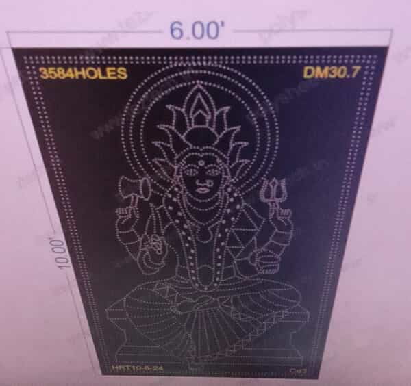 DM30.7 DEVI MATA 6X10FEET 3584 HOLES (3 PARTS)