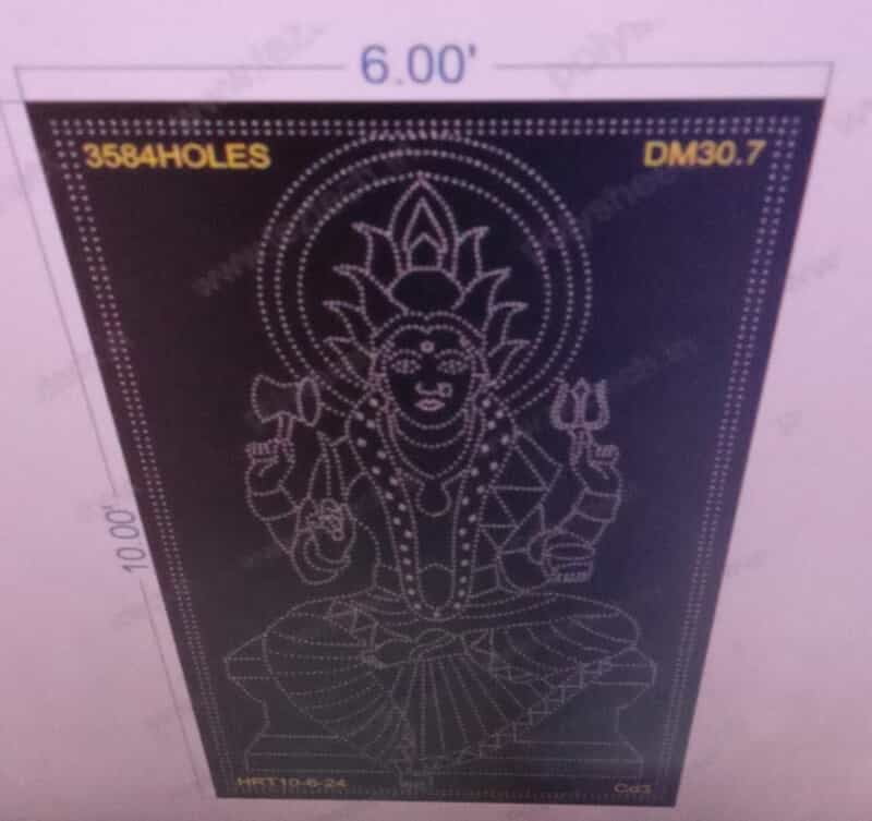 DM30.7 DEVI MATA 6X10FEET 3584 HOLES (3 PARTS)