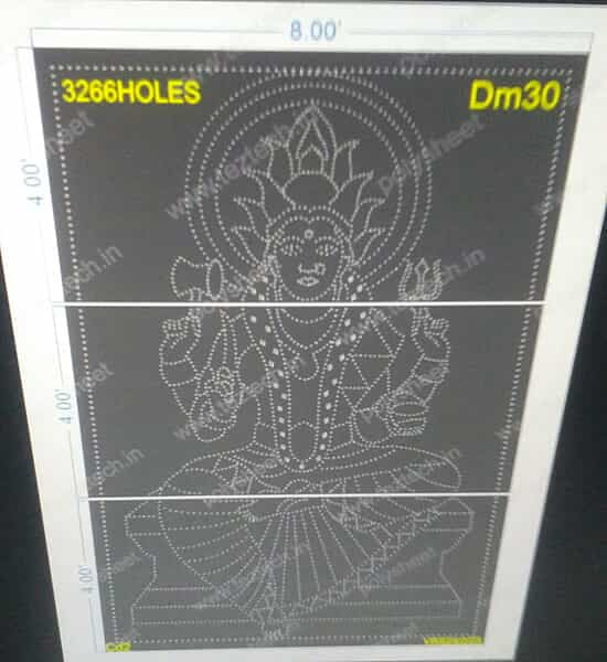 DM30 DEVI MATA 12X8FEET 3584HOLES 3PARTS