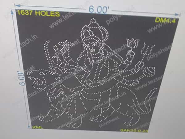 DM4.4 DEVI MATA 2 PART 6X6 FEET 1637 HOLES