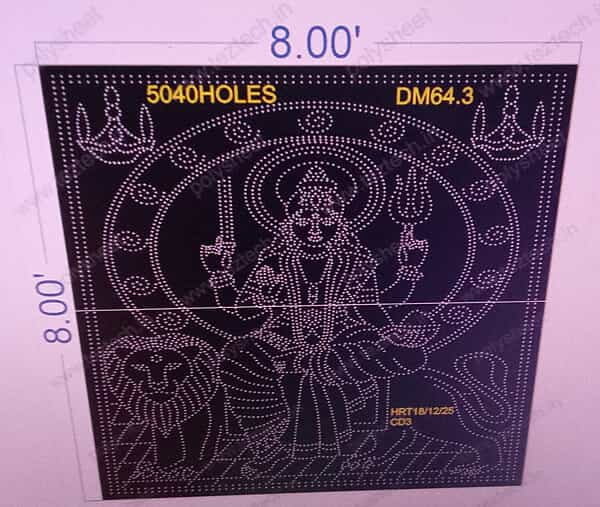 DM64.3 DEVI MATA 8X8 FEET 5040 HOLES (2 PARTS)