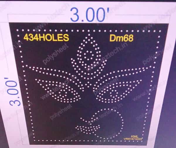 DM68 DEVI MATA 3X3 FEET 434 HOLES