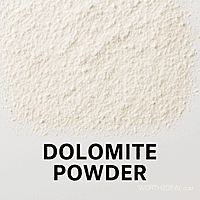 Close-up of dolomite powder texture