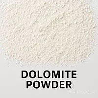 Close-up of dolomite powder texture